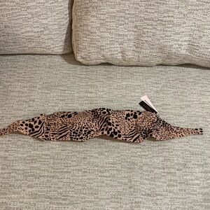 Victoria's Secret Leopard Print Bikini Top - Black and Tan small